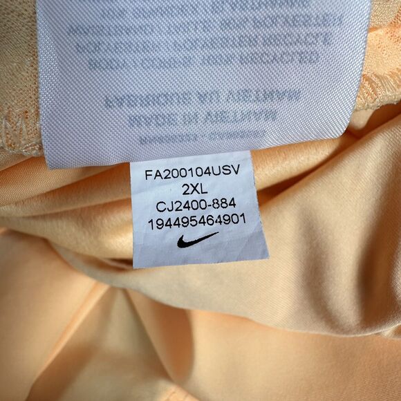 Nike Running Shorts Womens Size 2XL XXL Orange Dri Fit Crew Gym Run Casual Melon - Picture 13 of 13